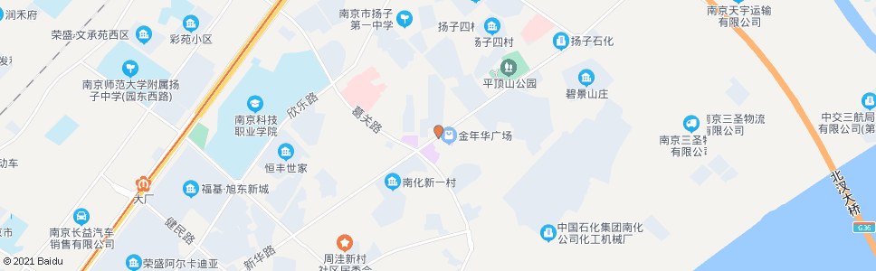 南京新华路长冲步行街_公交站地图_南京公交_妙搜公交查询2025