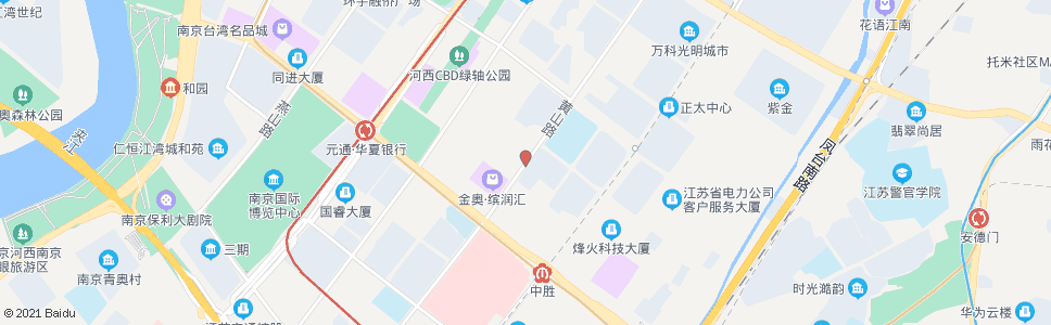 南京黄山路楠溪江东街_公交站地图_南京公交_妙搜公交查询2025