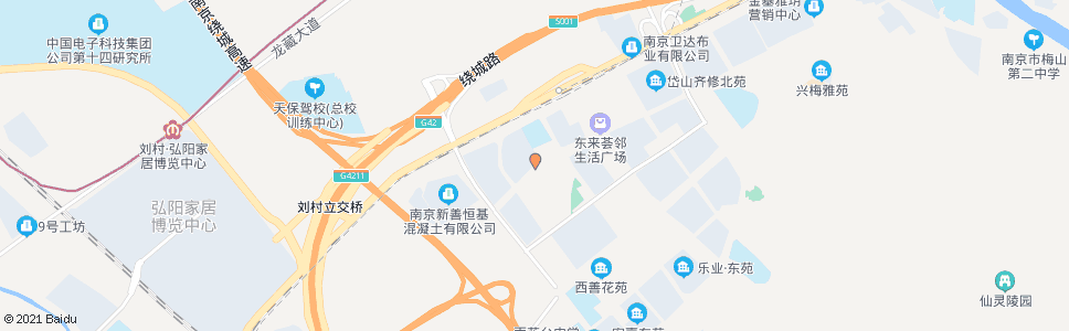 南京岱山北路西_公交站地图_南京公交_妙搜公交查询2025