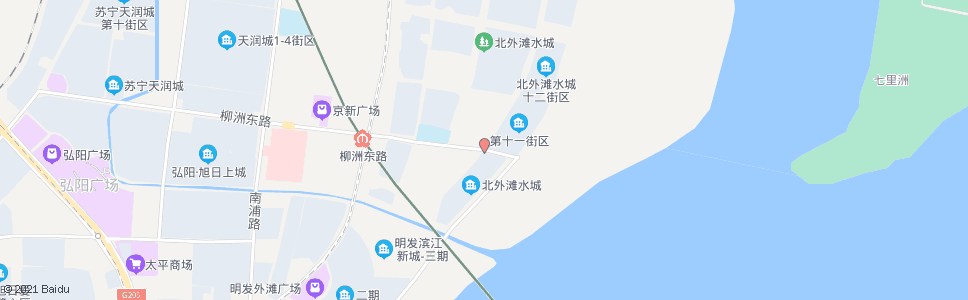 南京柳洲东路滨江大道_公交站地图_南京公交_妙搜公交查询2025