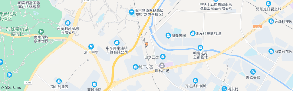 南京浦村_公交站地图_南京公交_妙搜公交查询2025