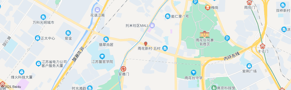 南京雨花南路安德门_公交站地图_南京公交_妙搜公交查询2025