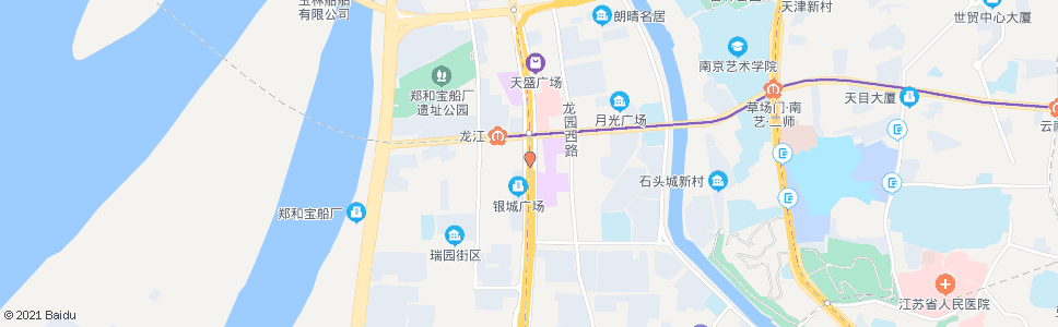 南京江东北路草场门大街_公交站地图_南京公交_妙搜公交查询2025