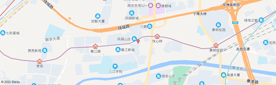 南京春江路东_公交站地图_南京公交_妙搜公交查询2025