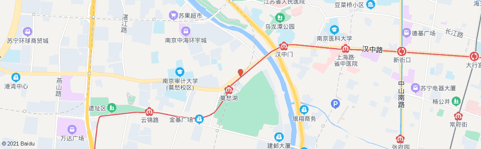 南京汉中门大街东_公交站地图_南京公交_妙搜公交查询2025