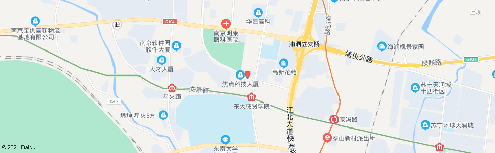 南京丽景路高新路_公交站地图_南京公交_妙搜公交查询2025