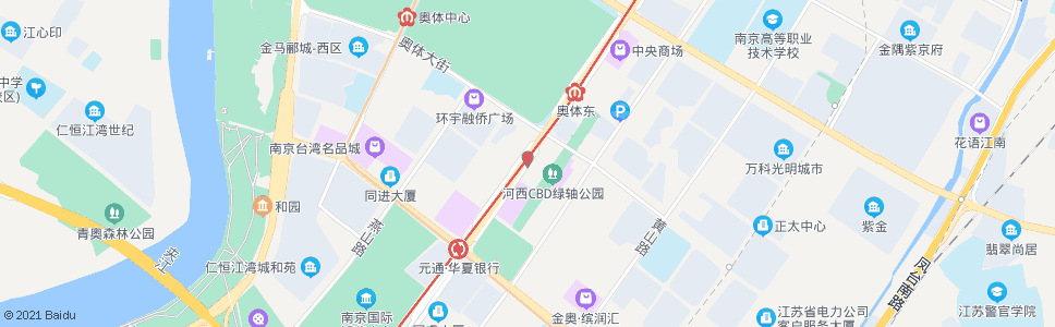 南京江东中路富春江西街_公交站地图_南京公交_妙搜公交查询2025