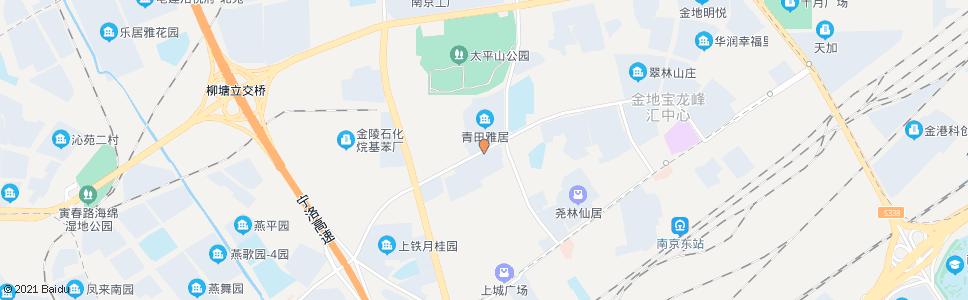 南京青田雅居_公交站地图_南京公交_妙搜公交查询2025