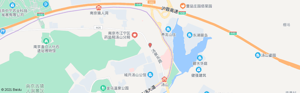 南京汤山_公交站地图_南京公交_妙搜公交查询2025