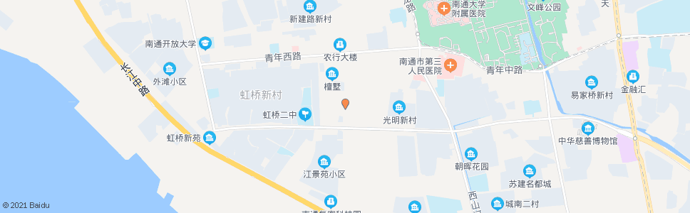 南通姚港路虹桥路北_公交站地图_南通公交_妙搜公交查询2024