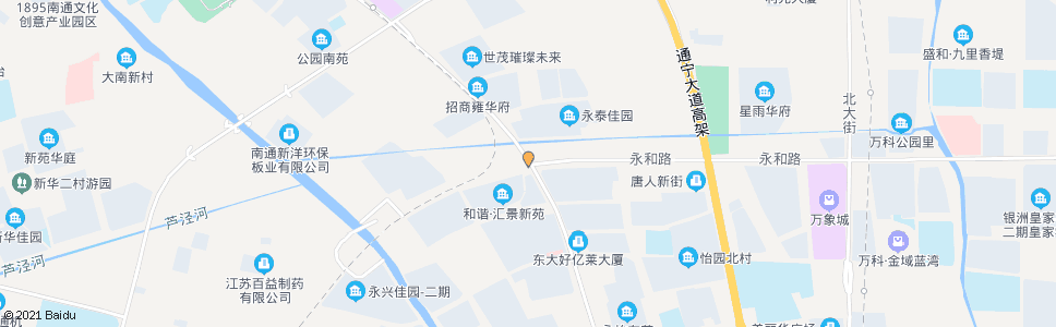 南通长泰路永和路路口_公交站地图_南通公交_妙搜公交查询2025