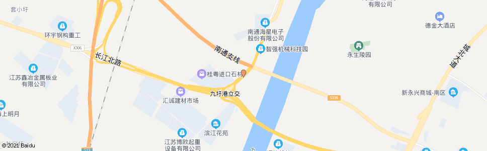 南通沿江公路宁通高速口_公交站地图_南通公交_妙搜公交查询2024