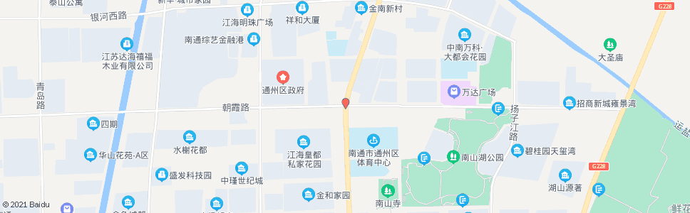 南通通掘路朝霞路口_公交站地图_南通公交_妙搜公交查询2024