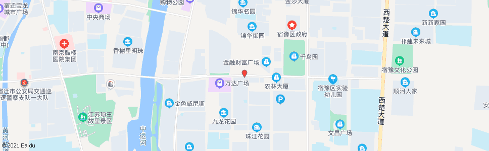 宿迁珠江医院_公交站地图_宿迁公交_妙搜公交查询2024