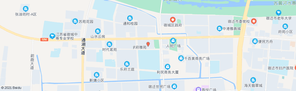 宿迁新宿中花园_公交站地图_宿迁公交_妙搜公交查询2024