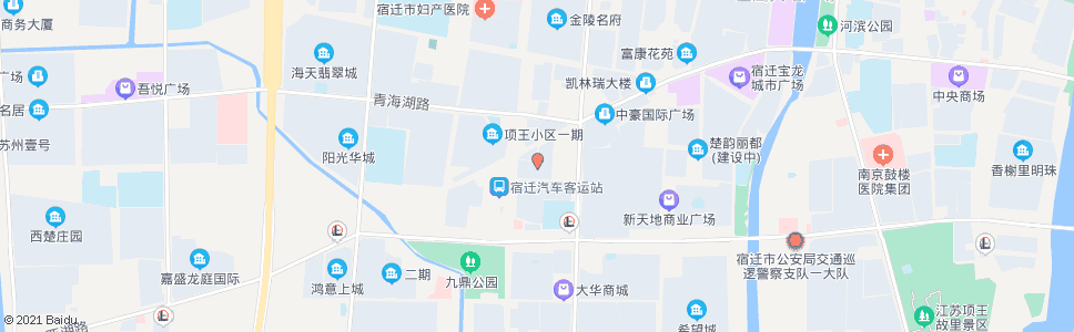 宿迁城宇广场_公交站地图_宿迁公交_妙搜公交查询2024