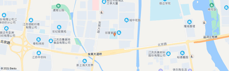 宿迁实验小学黄河分校_公交站地图_宿迁公交_妙搜公交查询2024