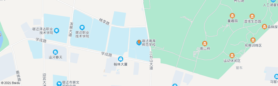 宿迁市高等师范学校_公交站地图_宿迁公交_妙搜公交查询2024