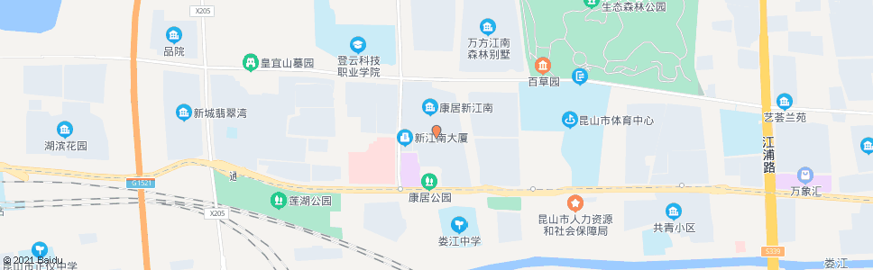 苏州苇城路康居路_公交站地图_苏州公交_妙搜公交查询2025