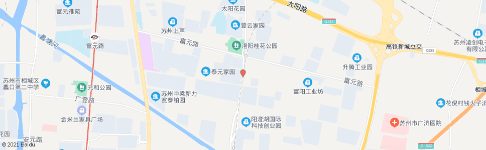 苏州澄阳路富元路南_公交站地图_苏州公交_妙搜公交查询2024