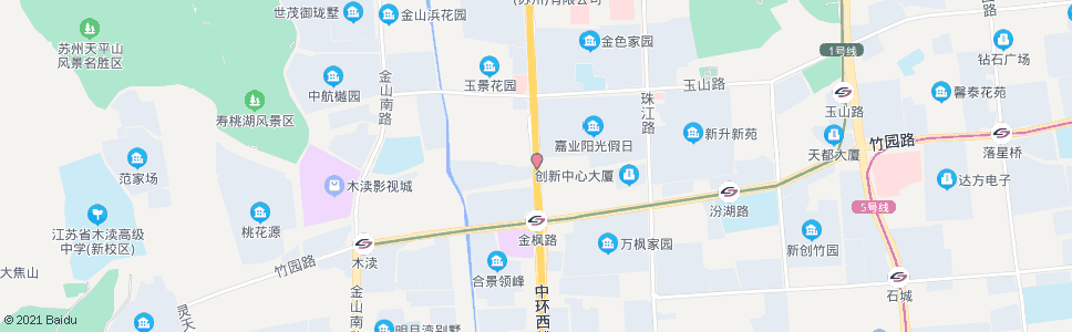 苏州金枫路玉山路南_公交站地图_苏州公交_妙搜公交查询2024