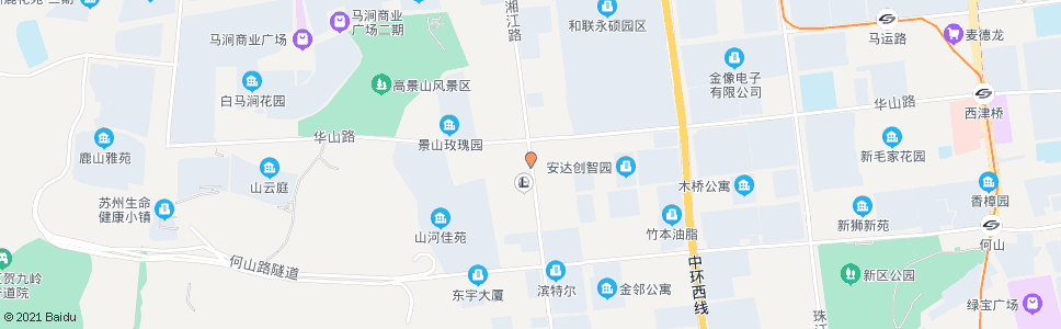 苏州湘江路华山路南_公交站地图_苏州公交_妙搜公交查询2024