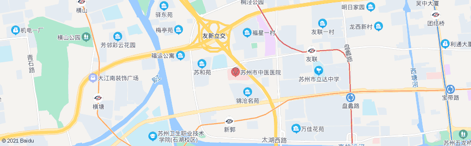 苏州青安路医院路(中医院)_公交站地图_苏州公交_妙搜公交查询2024