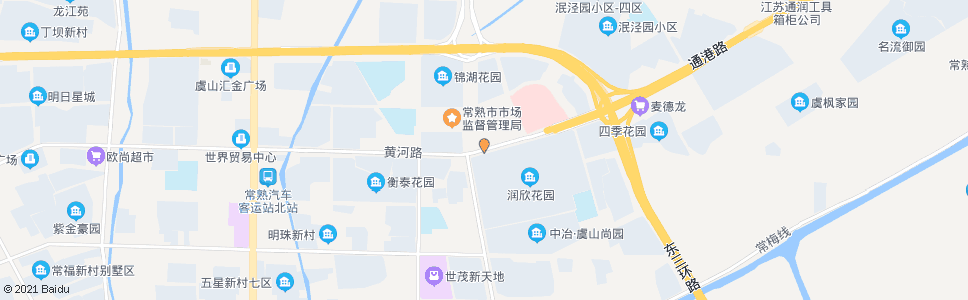 苏州润欣花园(黄河路)_公交站地图_苏州公交_妙搜公交查询2024