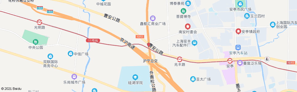 苏州外青松公路曹安路_公交站地图_苏州公交_妙搜公交查询2024