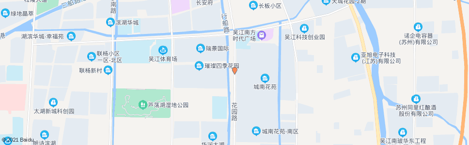 苏州花园路庞杨路南_公交站地图_苏州公交_妙搜公交查询2024