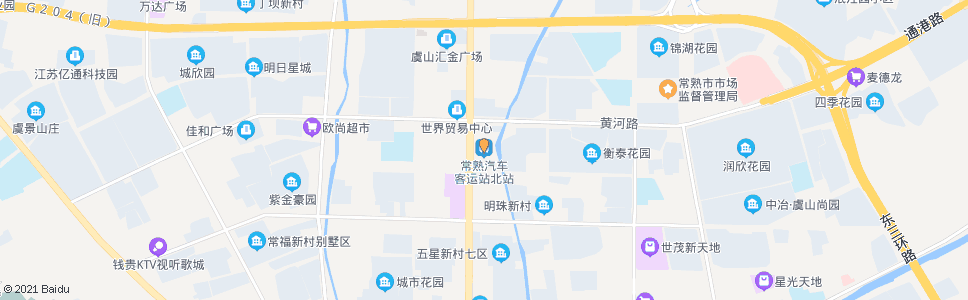 苏州常熟客运北站(海虞北路)_公交站地图_苏州公交_妙搜公交查询2024