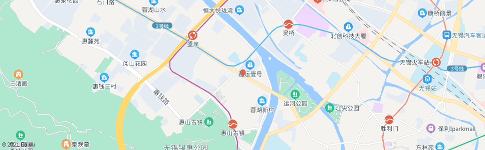 无锡通惠西路(盛岸路)_公交站地图_无锡公交_妙搜公交查询2024