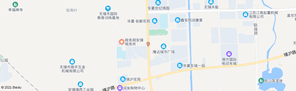 无锡东兴路(锡东大道)_公交站地图_无锡公交_妙搜公交查询2024