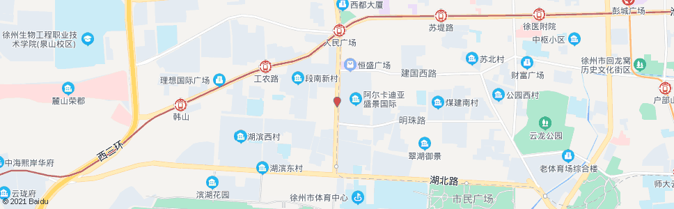 徐州湖滨路口(二环西路)_公交站地图_徐州公交_妙搜公交查询2024