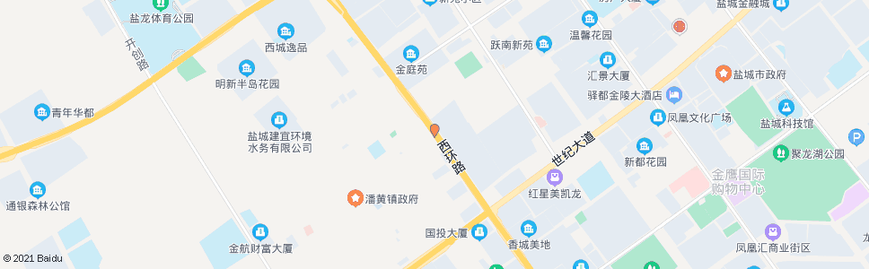 盐城西环路鹿鸣路口_公交站地图_盐城公交_妙搜公交查询2024