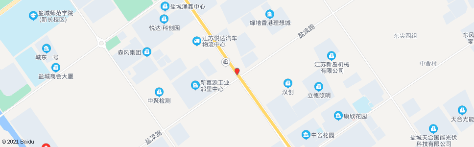 盐城东环路盐渎路口_公交站地图_盐城公交_妙搜公交查询2025