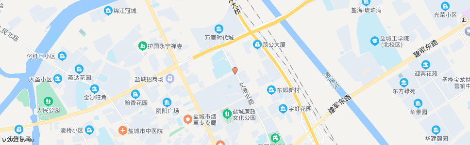 盐城榆河路_公交站地图_盐城公交_妙搜公交查询2024