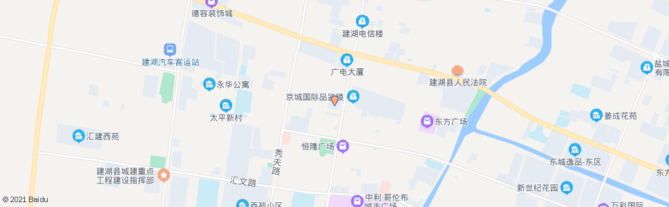 盐城建湖宾馆_公交站地图_盐城公交_妙搜公交查询2024