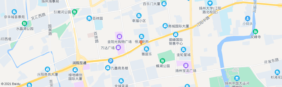 扬州江阳中路鸿大路_公交站地图_扬州公交_妙搜公交查询2024