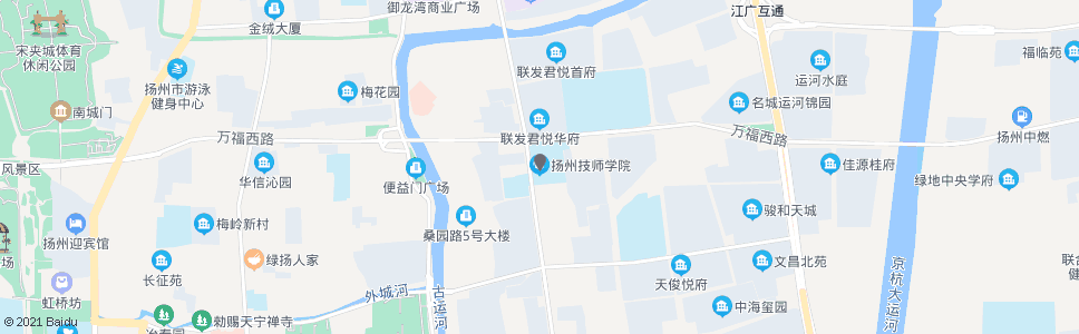 扬州技师学院_公交站地图_扬州公交_妙搜公交查询2024