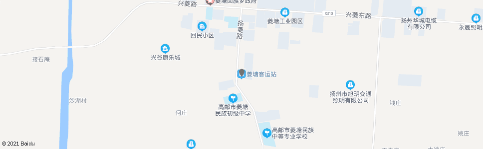 扬州菱塘客运站(菱塘清真寺)_公交站地图_扬州公交_妙搜公交查询2024