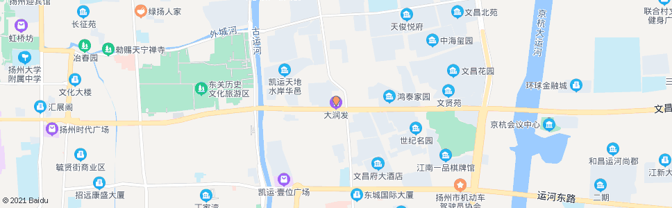 扬州大润发广陵店_公交站地图_扬州公交_妙搜公交查询2024