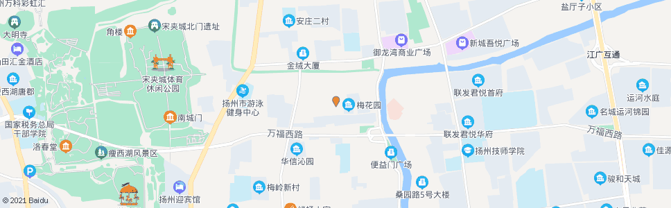 扬州江苏油田技师学院_公交站地图_扬州公交_妙搜公交查询2024