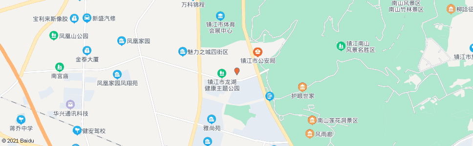 镇江枣林路凤凰山路路口北站_公交站地图_镇江公交_妙搜公交查询2024