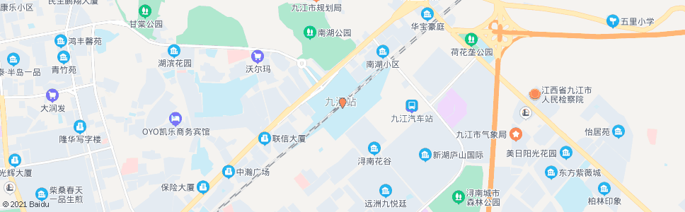 九江火车站内广场_公交站地图_九江公交_妙搜公交查询2024