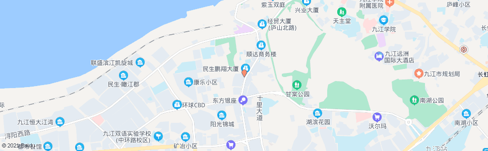 九江浔阳河鲜城_公交站地图_九江公交_妙搜公交查询2024