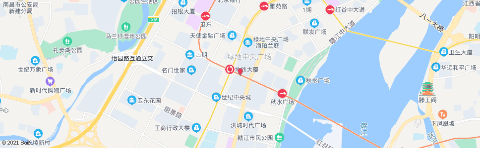 南昌世贸路红谷大道口_公交站地图_南昌公交_妙搜公交查询2025