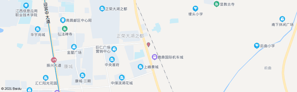 南昌莲塘南大道口(北行)_公交站地图_南昌公交_妙搜公交查询2025