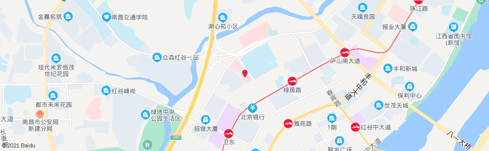 南昌洪都中医院北路_公交站地图_南昌公交_妙搜公交查询2025