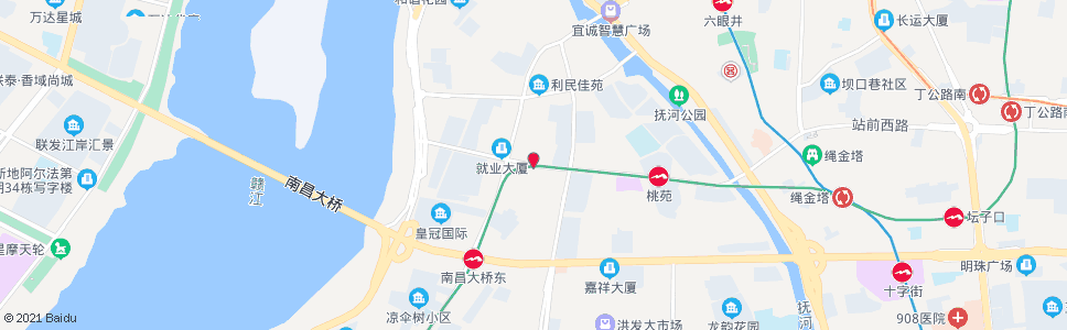 南昌朝阳洲南路_公交站地图_南昌公交_妙搜公交查询2025